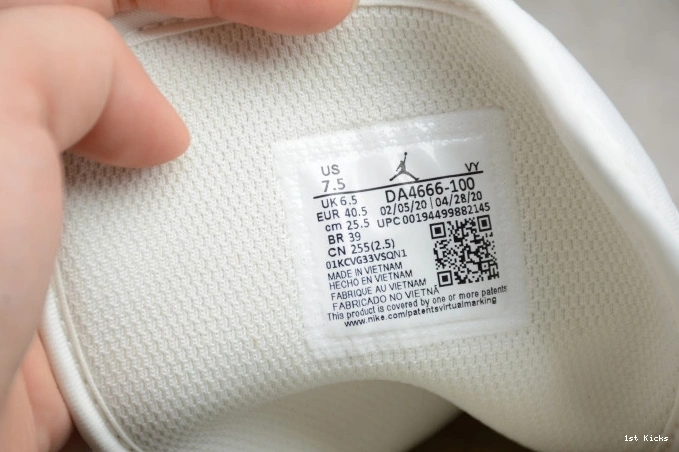 1st Kicks Shoes DA4666-100 Mid Textures 1 Jordan Mixed Air Blue 0729